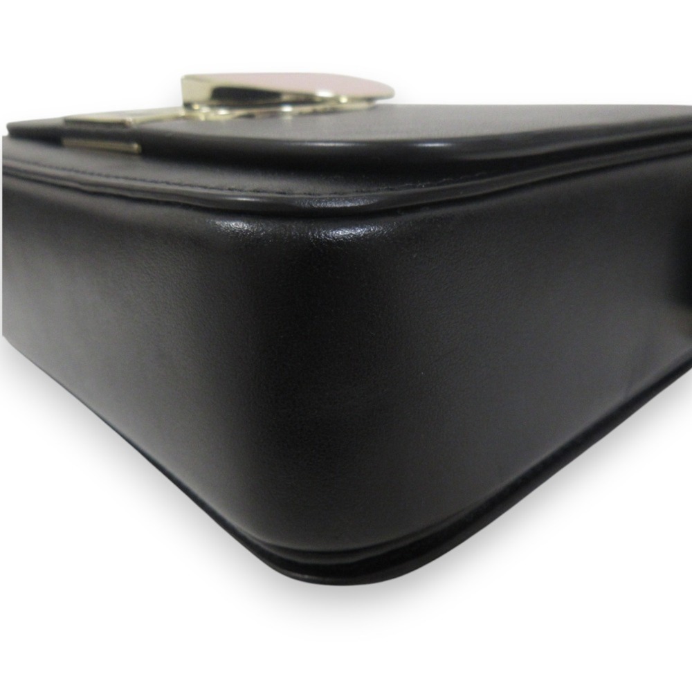 Kate Spade NEW YORK Nicola Heart Motif Leather Shoulder Bag PXRUA245 Black - Picture 9 of 10